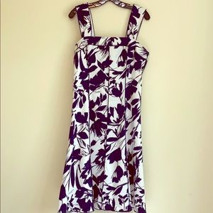 Botanic print Linea Domani panel structured dress.